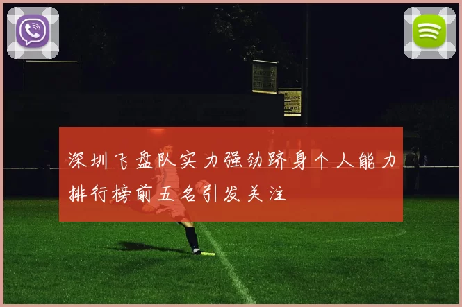 深圳飞盘队实力强劲跻身个人能力排行榜前五名引发关注